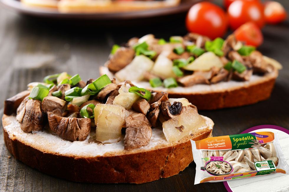 bruschette con funghi
