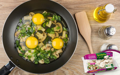 Uova strapazzate ai funghi