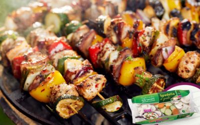 Spiedini con Funghi e verdure Spadella il gusto