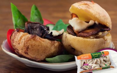 Barchette di patate con Funghi Pleurotus Spadella il gusto