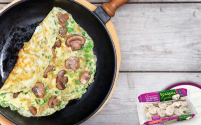 Omelette con Funghi Champignon Spadella il Gusto