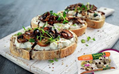 Open Toast con Funghi Trifolati Spadella il gusto