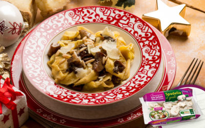 Ravioli natalizi ripieni di Funghi Champignon Spadella il gusto