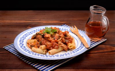 Rigatoni zucca e funghi