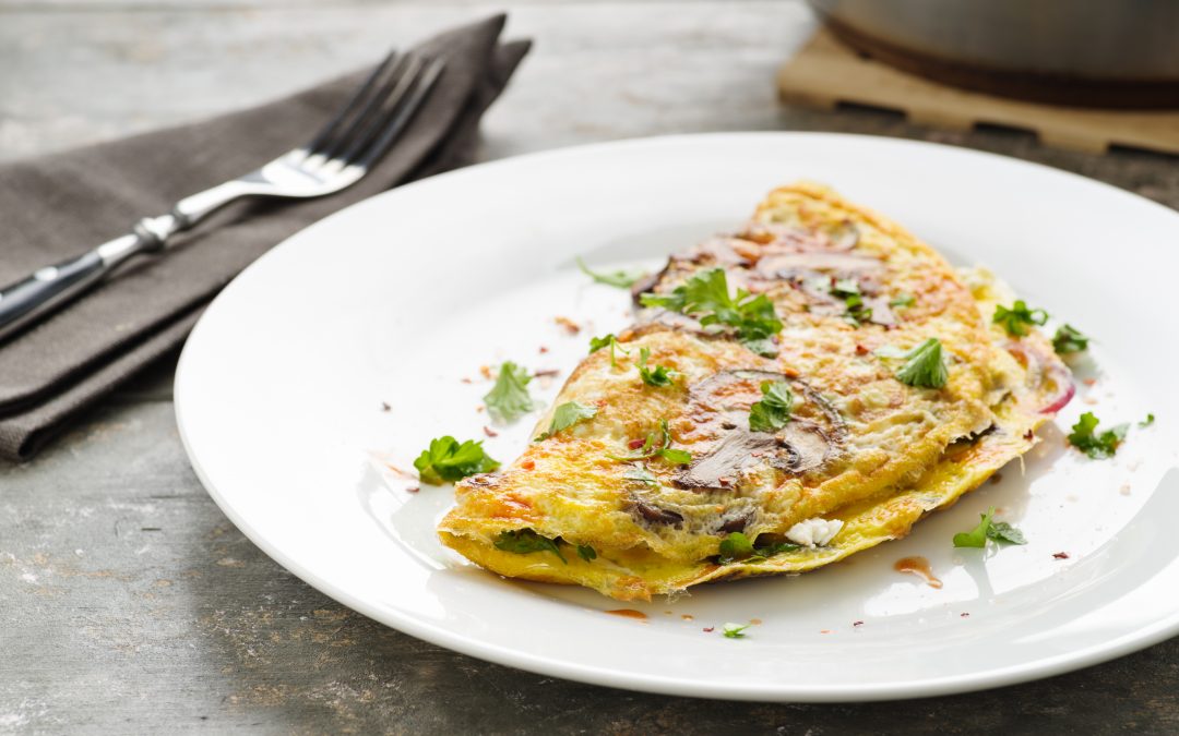 Omelette ai funghi e gorgonzola
